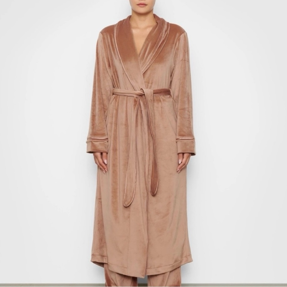 SKIMS VELOUR ROBE SET 🤎🤎 Sienna